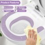 TNOMSNO Bidet para WC, Bidet con Descarga, Bidet Portatil para WC, Bañera de Asiento Plegable, Baño de Asiento para Hemorroides,