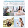 Kouric Rechargeable Handheld Fan,Portable Mini Fan 5 Speeds,180° Foldable USB Hand Fan,Portable Rechargeable Fan with Power