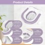 TNOMSNO Bidet para WC, Bidet con Descarga, Bidet Portatil para WC, Bañera de Asiento Plegable, Baño de Asiento para Hemorroides,