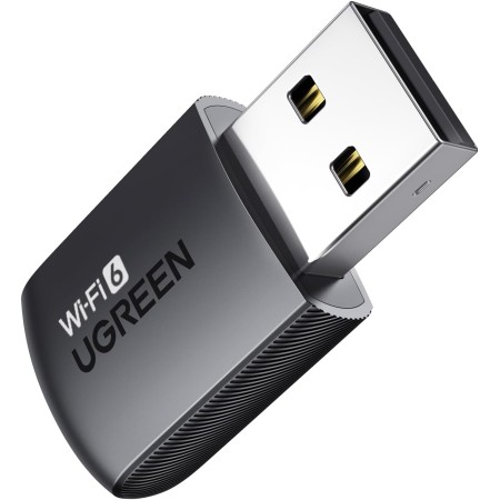 UGREEN Adaptador WiFi 6 AX900Mbps Stick USB 3.0 Antena de Doble Banda 5GHz 2.4GHz Dongle Inalámbrico Pincho para PC WPA2 Soft Ap