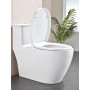 Tapa Wc Forma O Universal, YEAUPE PRO Asiento de Inodoro de Cierre Suave en Forma de O con Liberación Rápida para una Fácil
