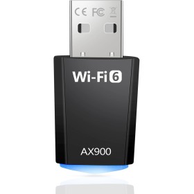 Adaptador WiFi USB para PC, AX900 Receptor WiFi 6 USB Doble Banda 5GHz 2.4GHz Dongle Antena Compatible con Windows 11/10/7