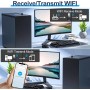 Adaptador WiFi USB para PC, AX900 Receptor WiFi 6 USB Doble Banda 5GHz 2.4GHz Dongle Antena Compatible con Windows 11/10/7