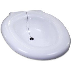 Bidet Portatil. Bidet Portatil para WC con Tapón Incorporado. Baño de Asiento Adaptable a WC. Bidet Sanitario Capacidad 3,5L.