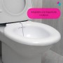 Bidet Portatil. Bidet Portatil para WC con Tapón Incorporado. Baño de Asiento Adaptable a WC. Bidet Sanitario Capacidad 3,5L.