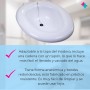 Bidet Portatil. Bidet Portatil para WC con Tapón Incorporado. Baño de Asiento Adaptable a WC. Bidet Sanitario Capacidad 3,5L.
