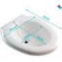 Bidet Portatil. Bidet Portatil para WC con Tapón Incorporado. Baño de Asiento Adaptable a WC. Bidet Sanitario Capacidad 3,5L.