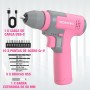 WORKPRO 8V Taladro Inalámbrico, Taladro Eléctrico con Portabrocas 3/8'', Destornillador Eléctrico, Atornillador con Velocidades