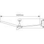 Bilake Industrial Ceiling Fan 142cm | Cheap Ceiling Fan | Ceiling Fan Without Light | Outdoor Patio Fan