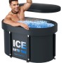 Bañera de hielo para adultos, cubo de hielo cubierto para atletas, bañera de rehabilitación de terapia fría, 450 litros, 105 cm