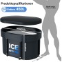 Bañera de hielo para adultos, cubo de hielo cubierto para atletas, bañera de rehabilitación de terapia fría, 450 litros, 105 cm