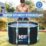 Bañera de hielo para adultos, cubo de hielo cubierto para atletas, bañera de rehabilitación de terapia fría, 450 litros, 105 cm