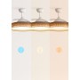 CREATE / WIND CLEAR/Ceiling fan with white light and wicker knot with control and Wi-Fi/40W, Ø108 cm, timer, 6 speeds,