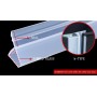 Goma Mampara Ducha,Junta Mampara Ducha, Adecuado para Vierteaguas Mampara Baño Puerta de 6mm,8mm,10mm,12mm de Espesor,Perfil de