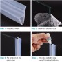 Goma Mampara Ducha,Junta Mampara Ducha, Adecuado para Vierteaguas Mampara Baño Puerta de 6mm,8mm,10mm,12mm de Espesor,Perfil de