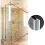Goma Mampara Ducha,Junta Mampara Ducha, Adecuado para Vierteaguas Mampara Baño Puerta de 6mm,8mm,10mm,12mm de Espesor,Perfil de