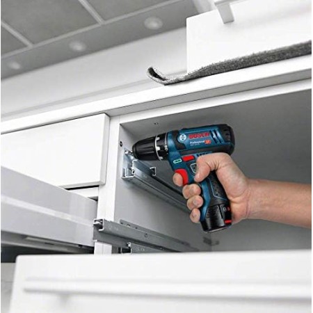 Bosch Professional 12V System GSR 12V-15 - Atornillador a batería (30 Nm, set 39 accesorios, 2 baterías x 2.0 Ah, en maletín de