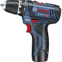 Bosch Professional 12V System GSR 12V-15 - Atornillador a batería (30 Nm, set 39 accesorios, 2 baterías x 2.0 Ah, en maletín de