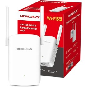 Mercusys ME60X Extensor de Rango Wi-Fi 6 AX1500, Doble Banda 2.4GHz 300Mbps y 5GHz 1201Mbps, Conexión Gigabit Ethernet, Fácil