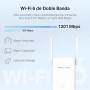 Mercusys ME60X Extensor de Rango Wi-Fi 6 AX1500, Doble Banda 2.4GHz 300Mbps y 5GHz 1201Mbps, Conexión Gigabit Ethernet, Fácil