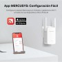 Mercusys ME60X Extensor de Rango Wi-Fi 6 AX1500, Doble Banda 2.4GHz 300Mbps y 5GHz 1201Mbps, Conexión Gigabit Ethernet, Fácil