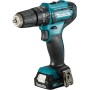 Makita HP333DSAX1 Taladro atornillador inalámbrico 12 V máx. / 2,0 Ah, 2 baterías y cargador en maletín de transporte