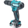Makita HP333DSAX1 Taladro atornillador inalámbrico 12 V máx. / 2,0 Ah, 2 baterías y cargador en maletín de transporte