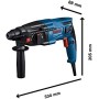 Bosch Professional GBH 2-21 - Martillo perforador (720 W, 2 J, Ø máx. hormigón 21 mm, SDS plus, en maletín)