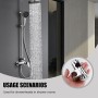 Soporte Ajustable para Alcachofa de Ducha, Compatible con Barras de 19-25 mm, Soporte de Ducha Giratorio, Fabricado en ABS