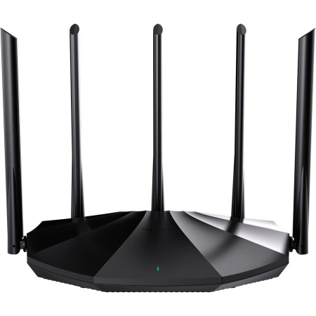 Tenda Router WiFi 6 AX1500, Doble Banda 2.4GHz/5GHz, Puerto LAN/WAN Gigabit, 5 Antenas de 6dBi, Modo Repetidor, Control