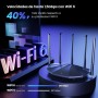 Tenda Router WiFi 6 AX1500, Doble Banda 2.4GHz/5GHz, Puerto LAN/WAN Gigabit, 5 Antenas de 6dBi, Modo Repetidor, Control