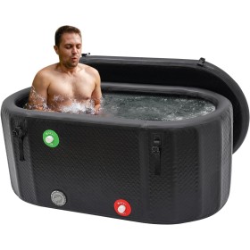 Bañera de hielo Bañera móvil hinchable Bañera independiente para atletas Terapia de Frío Regeneración 275 litros Gran Capacidad