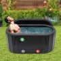 Bañera de hielo Bañera móvil hinchable Bañera independiente para atletas Terapia de Frío Regeneración 275 litros Gran Capacidad