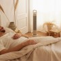Newlux - Bladeless Tower Fan W80 (45W) 3 Speeds, 70° Oscillation, Timer 120 min and Compact Design, Standing Fan with Copper