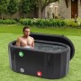 Bañera de hielo Bañera móvil hinchable Bañera independiente para atletas Terapia de Frío Regeneración 275 litros Gran Capacidad