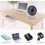MENQANG Silent Fan, 3 Speeds USB Table Fan 180° Oscillating Fan for Home, Office, Travel (White)