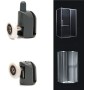 Paquete de 8 rodillos para puerta de ducha con tornillo M5, camino de puerta curvado blanco con piezas de rueda excéntricas,