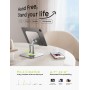 LISEN Soporte Tablet para iPad Mesa Metal Atril Tab Stand, Accesorios Escritorio para Ebook Kindle/Tablet Samsung Xiaomi Pad