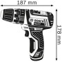 Bosch Professional 12V System GSB 12V-15 - Taladro percutor a batería (30 Nm, 1300 rpm, 2 baterías x 2.0 Ah, set 39 accesorios,