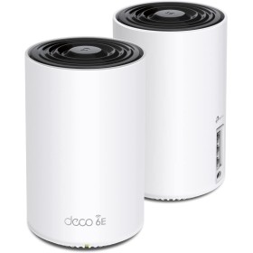 TP-Link Deco XE75 (2-Pack) - WiFi AI Mesh AXE5400 Mbps, WiFi 6E,6GHz, Triple Banda Real, Cobertura WiFi de 510㎡, 3xPuerto