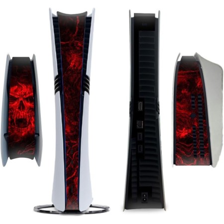 Funda de fibra de carbono Para Consola PS5 Pro Pegatina Host Centro de calcomanías Juego Consola Accesorios Anti-arañazos