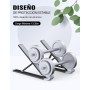 Babacom Soporte Portatil Mesa 5 Ángulos Adjustable, Aleación de Aluminio, Refrigeración Soporte Ordenador Portátil, Plegable