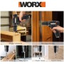 WORX Taladro percutor a batería | WX121 | Motor sin escobillas | 12V Máx. | 40Nm | Incluye 2 baterías 2Ah, cargador y maletín |