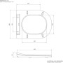LuxeBath Inodoro Suspendido de Pared sin Descarga Diseño Cerámica Blanca Mate WC con Asiento Extraíble de Duroplast Sanitario