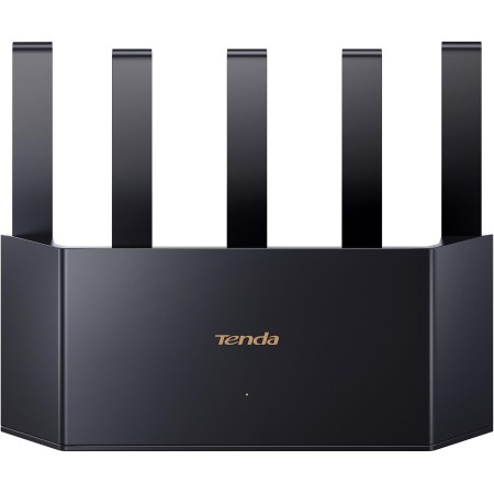 Tenda RX2L Pro - AX1500 Router WiFi 6, Doble Banda 2.4GHz/5GHz, 4 Puertos Gigabit, 5 Antenas de 6dBi, Refrigeración Vertical,