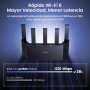 Tenda RX2L Pro - AX1500 Router WiFi 6, Doble Banda 2.4GHz/5GHz, 4 Puertos Gigabit, 5 Antenas de 6dBi, Refrigeración Vertical,