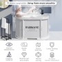 Bañera plegable para ducha, bañera independiente para baño caliente y baño de hielo, bañera de hielo portátil para adultos (gris