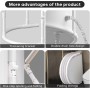 Bañera plegable para ducha, bañera independiente para baño caliente y baño de hielo, bañera de hielo portátil para adultos (gris