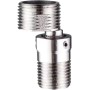 MUMQAQ Adaptador de ángulo de grifo de ducha ajustable, acero inoxidable 304, conector de ducha de pie curvado, adaptador de