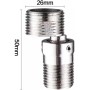 MUMQAQ Adaptador de ángulo de grifo de ducha ajustable, acero inoxidable 304, conector de ducha de pie curvado, adaptador de